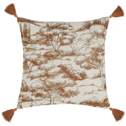 Clay 60% Linen/40% Cotton Pattern VC Stonework 22x22 Collection