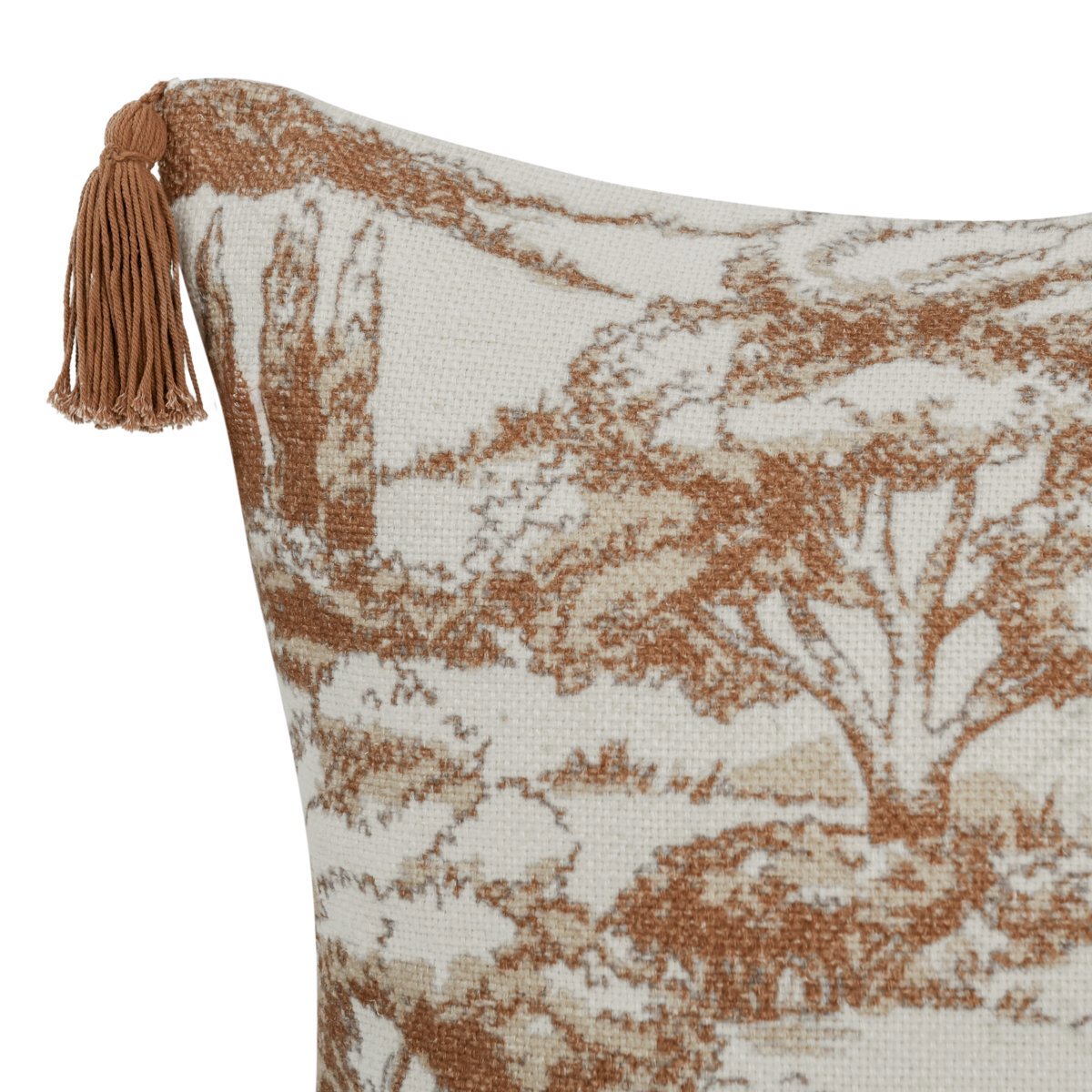 Clay 60% Linen/40% Cotton Pattern VC Stonework 22x22 Collection