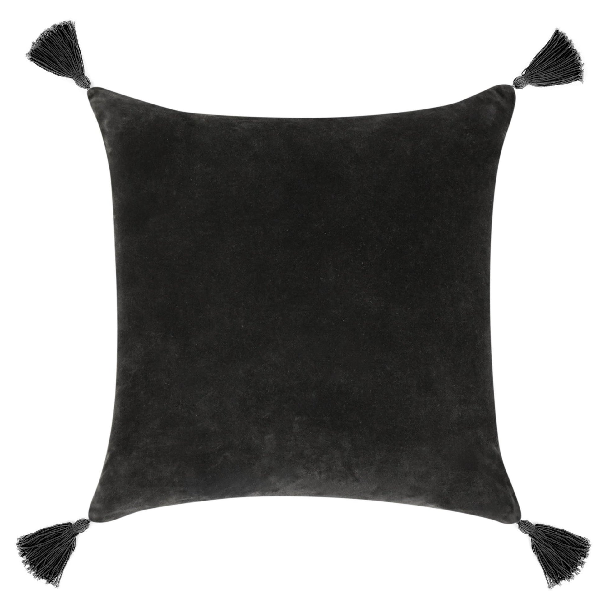 Charcoal 60% Linen/40% Cotton Pattern VC Stonework 22x22 Collection
