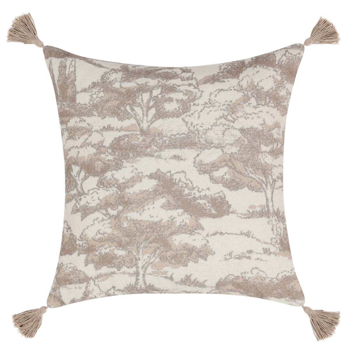 Natural 60% Linen/40% Cotton Pattern VC Stonework 22x22 Collection