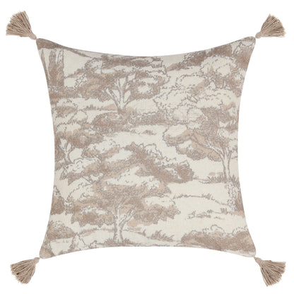 Natural 60% Linen/40% Cotton Pattern VC Stonework 22x22 Collection