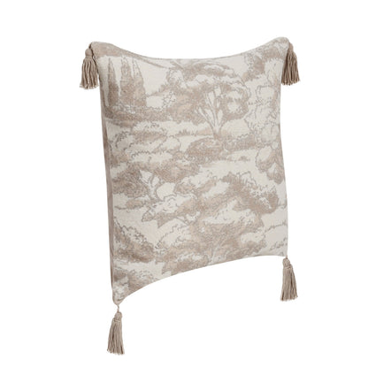 Natural 60% Linen/40% Cotton Pattern VC Stonework 22x22 Collection