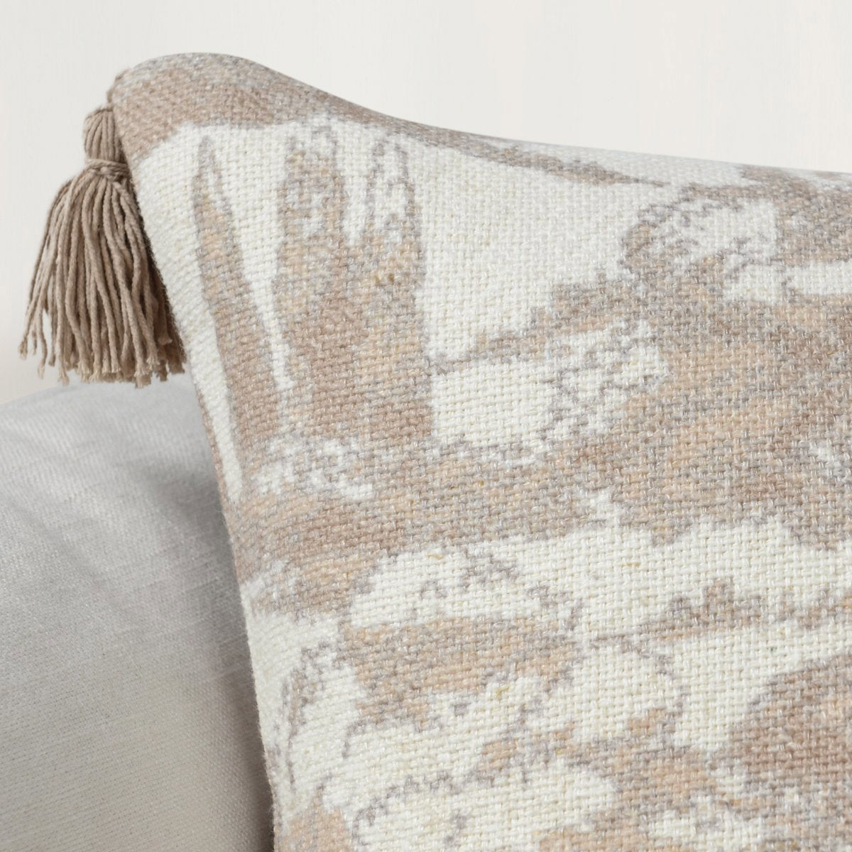 Natural 60% Linen/40% Cotton Pattern VC Stonework 22x22 Collection
