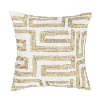 Metallic Gold/Ivory 60% Linen Pattern VC Mateo 22X22 Collection