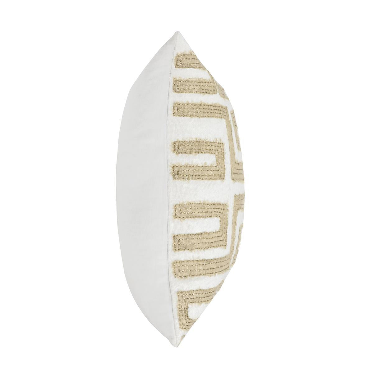 Metallic Gold/Ivory 60% Linen Pattern VC Mateo 22X22 Collection