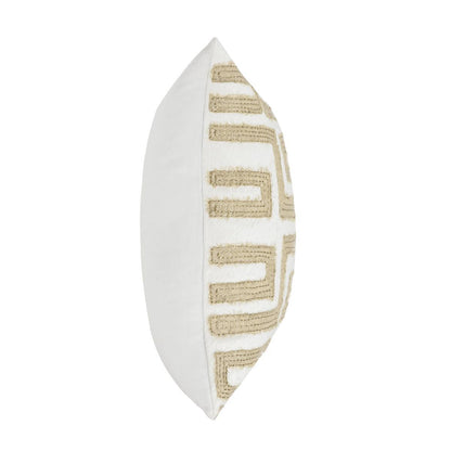 Metallic Gold/Ivory 60% Linen Pattern VC Mateo 22X22 Collection