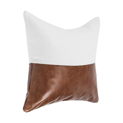 Ivory/Kona Brown 60% Linen Pattern VC Canyon 20x20 Collection