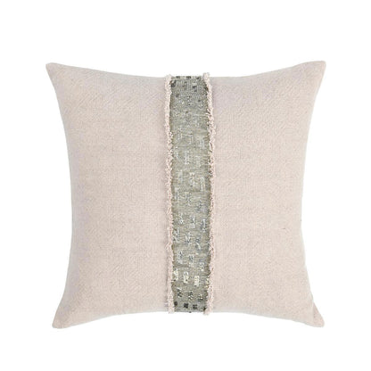 Natural/Silver 60% Linen Pattern RO Lira Multiple Sizes Collection