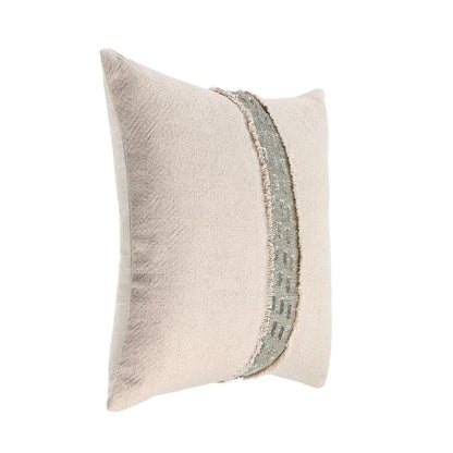 Natural/Silver 60% Linen Pattern RO Lira Multiple Sizes Collection