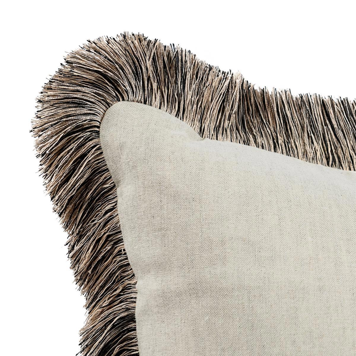 Natural/Black 50% Cotton Solid RO Nola Multiple Sizes -Natural/Black Collection