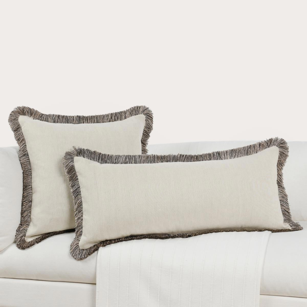 Natural/Black 50% Cotton Solid RO Nola Multiple Sizes -Natural/Black Collection