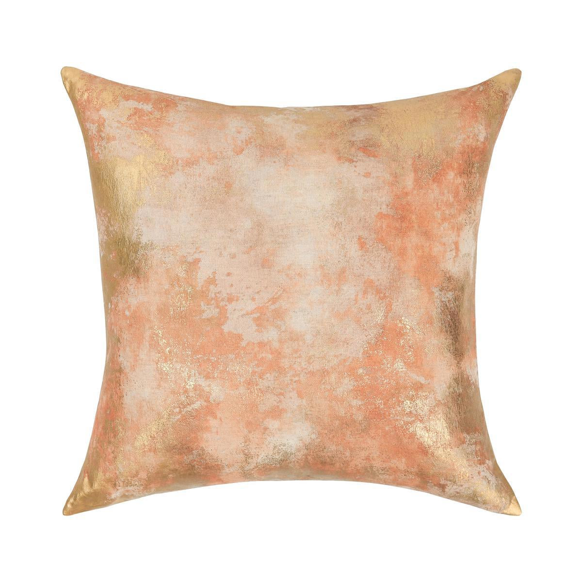 Burnt Orange/Gold 50% Cotton Pattern EQ Onara 22x22 Collection