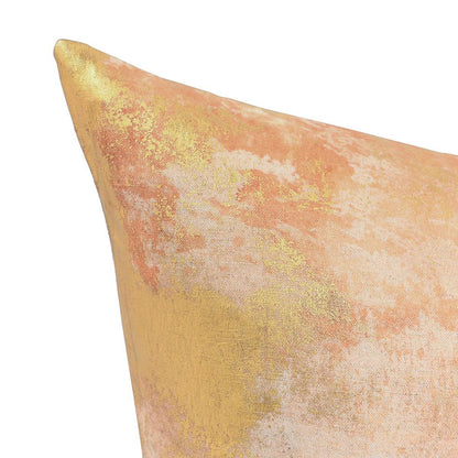 Burnt Orange/Gold 50% Cotton Pattern EQ Onara 22x22 Collection