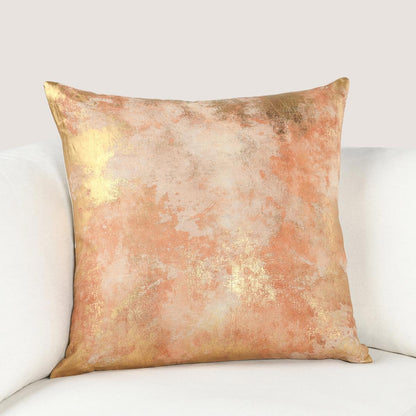 Burnt Orange/Gold 50% Cotton Pattern EQ Onara 22x22 Collection