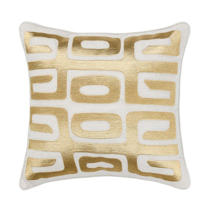 Natural/Gold 50% Cotton Pattern RO Zelo 22x22 Collection