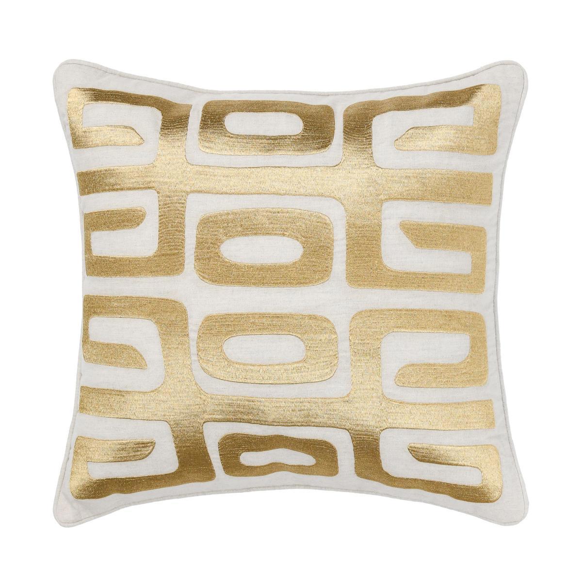 Natural/Gold 50% Cotton Pattern RO Zelo 22x22 Collection