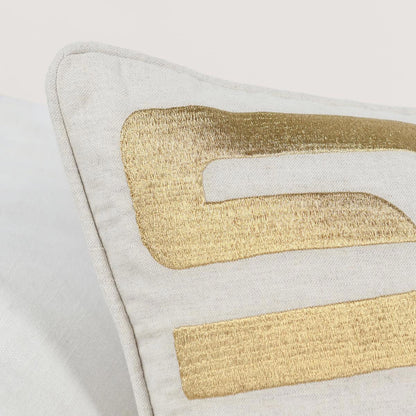 Natural/Gold 50% Cotton Pattern RO Zelo 22x22 Collection