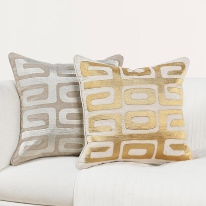 Natural/Gold 50% Cotton Pattern RO Zelo 22x22 Collection