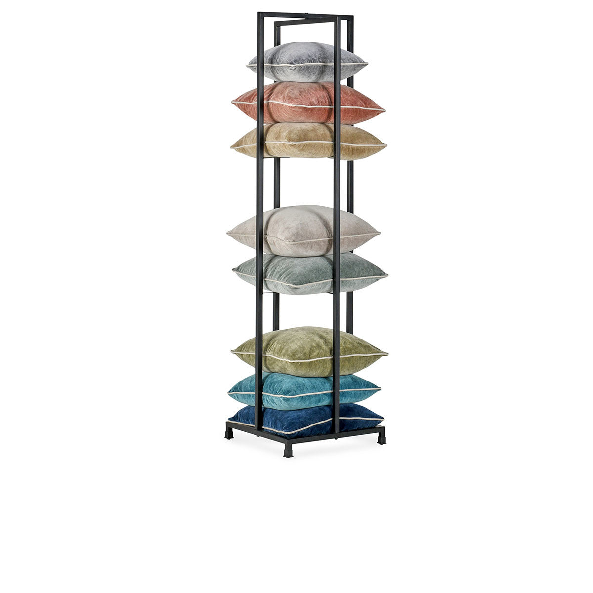 Black Racks & Basket Pillow Tower Collection