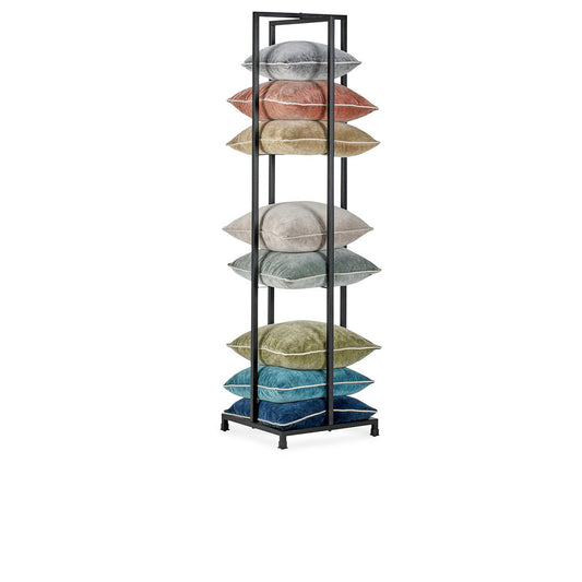 Black Racks & Basket Pillow Tower Collection
