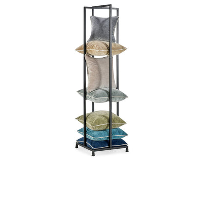 Black Racks & Basket Pillow Tower Collection