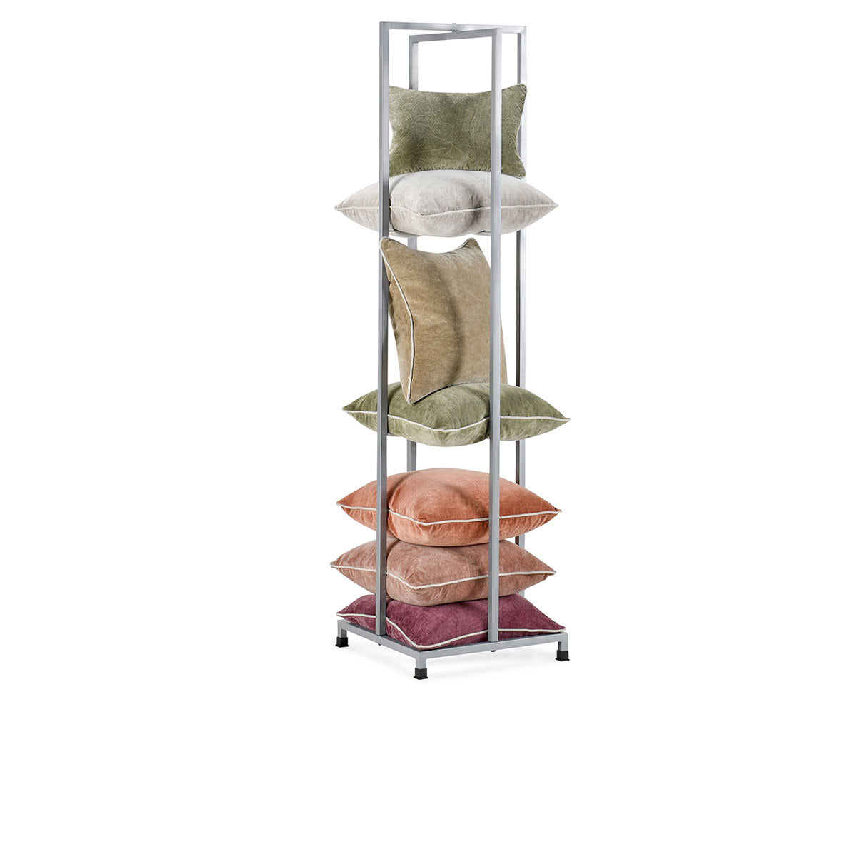 Silver Racks & Basket Pillow Tower Collection