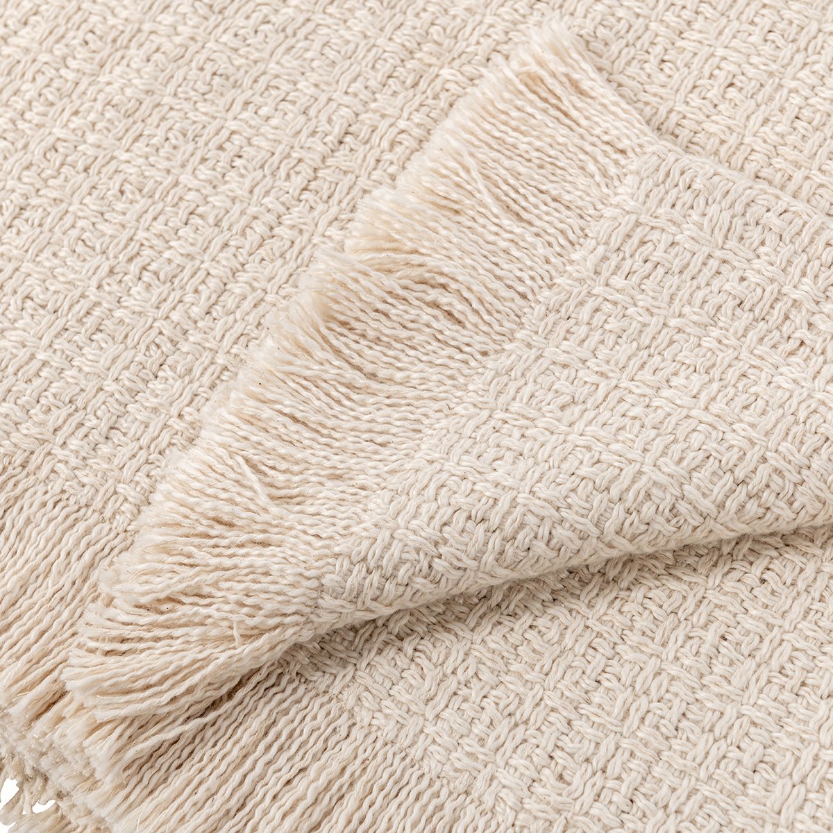 Natural 100% Cotton Blankets & Throw BC Hadron Blanket Multiple Sizes Collection