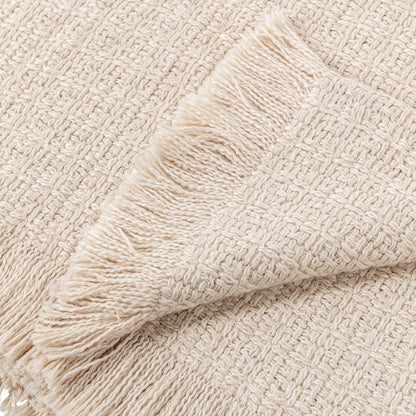 Natural 100% Cotton Blankets & Throw BC Hadron Blanket Multiple Sizes Collection