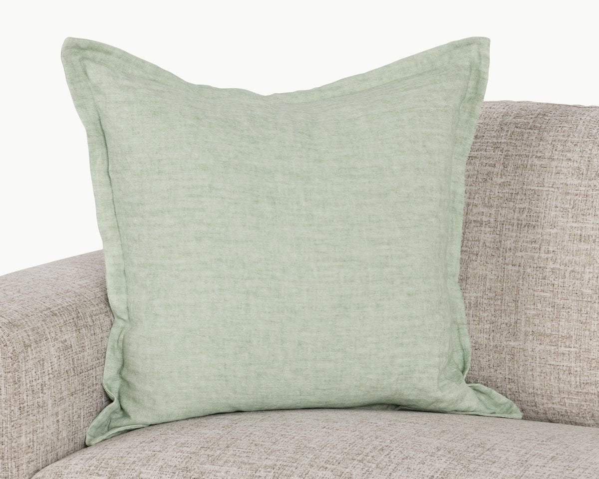Mint 100% Belgian Flax Linen Solid SLD Solstice 22x22 Collection