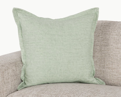 Mint 100% Belgian Flax Linen Solid SLD Solstice 22x22 Collection