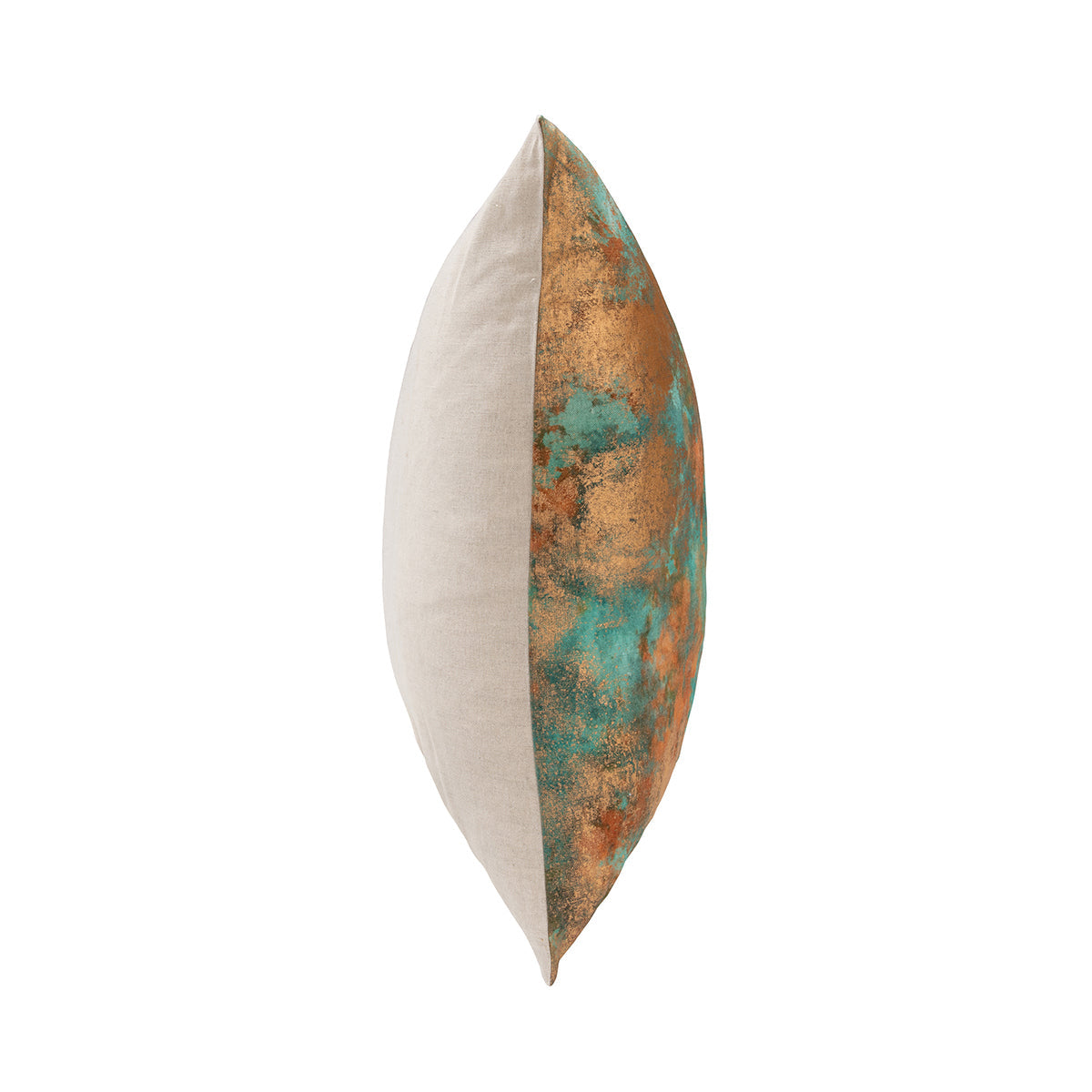 Turquoise Copper 50% Cotton Pattern EQ Onara 22x22 Collection