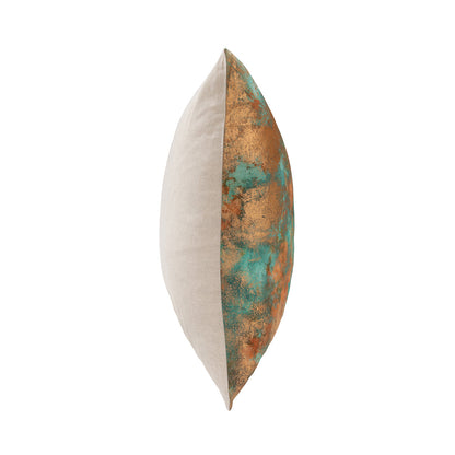 Turquoise Copper 50% Cotton Pattern EQ Onara 22x22 Collection