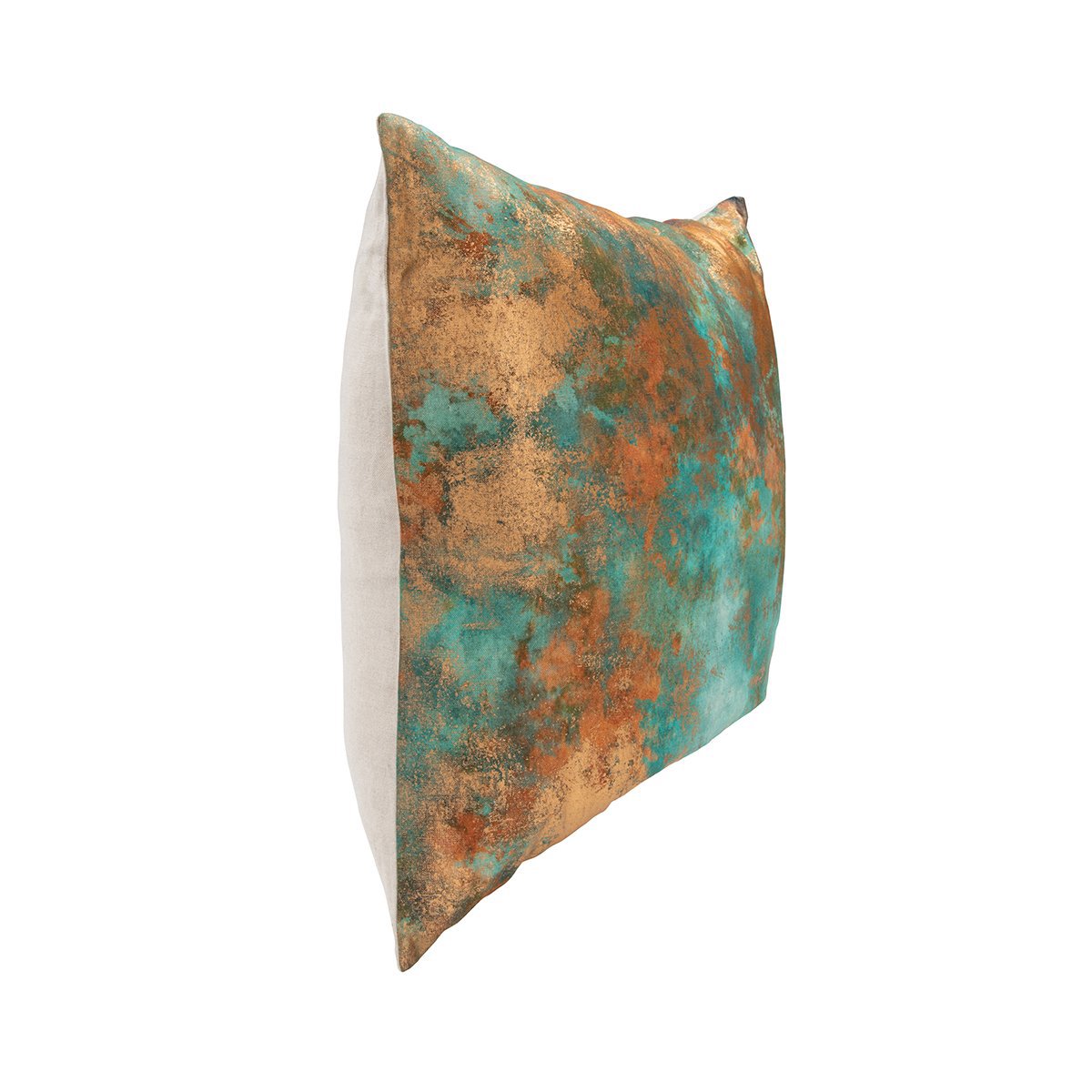 Turquoise Copper 50% Cotton Pattern EQ Onara 22x22 Collection