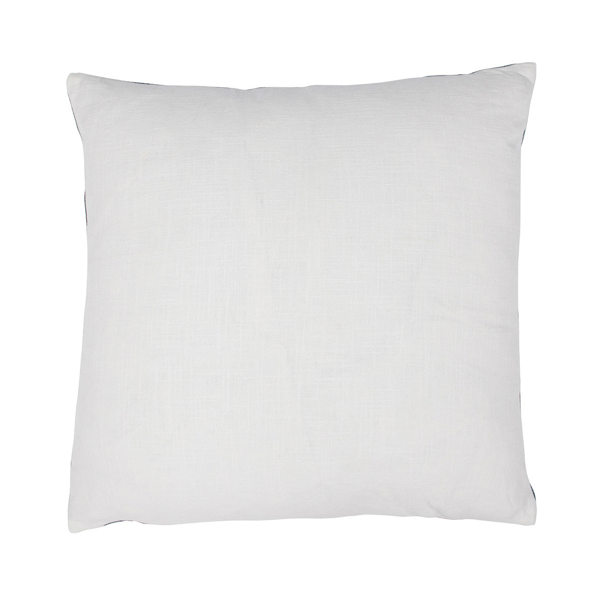 Ivory/Navy 100% Belgian Flax Linen Pattern VC Elea 22x22 Collection