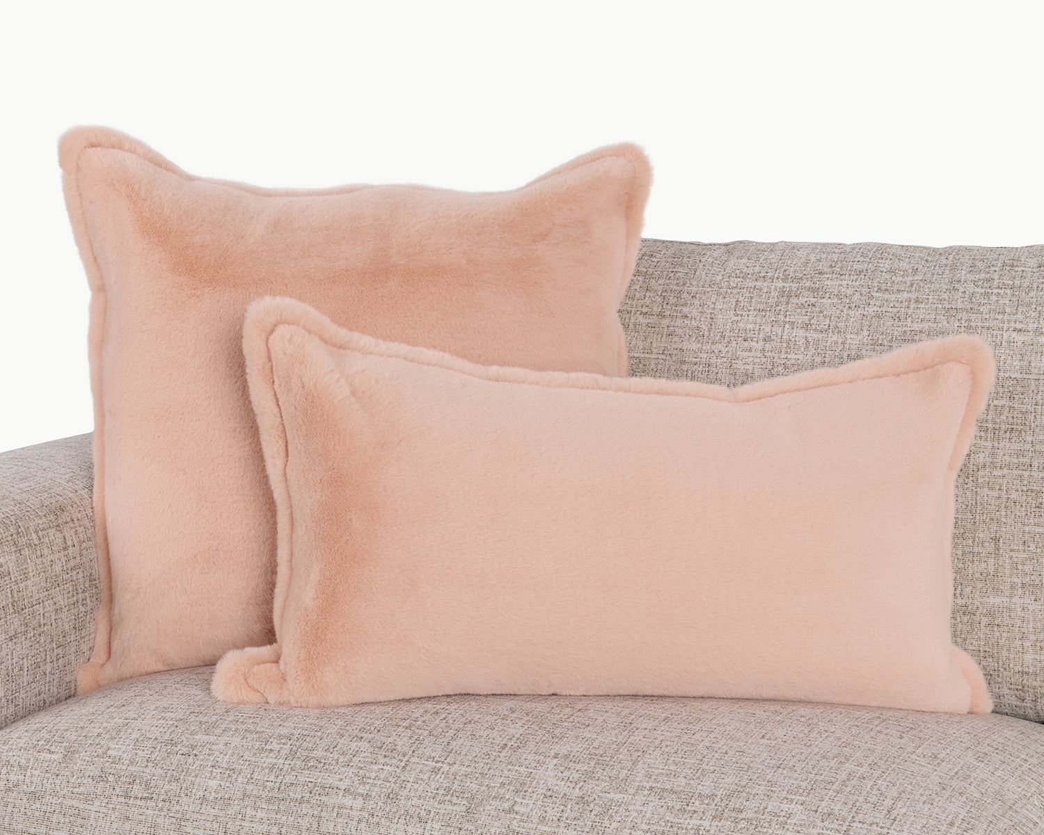 Peach Solid EQ Taiga Faux Fur Multiple Sizes Collection