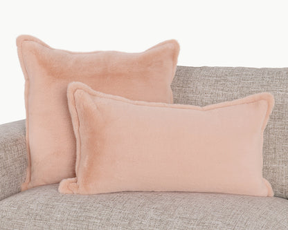 Peach Solid EQ Taiga Faux Fur Multiple Sizes Collection