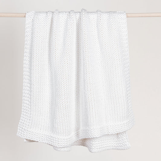 White 100% Cotton Blankets & Throw TC Dyne Throw 50x70 Collection