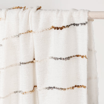 Ivory/Rust 100% Acrylic Blankets & Throw TC Albedo Throw 50x70 Collection