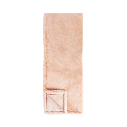 Peach Blankets & Throw TC Taiga Faux Fur Throw 50x70 Collection