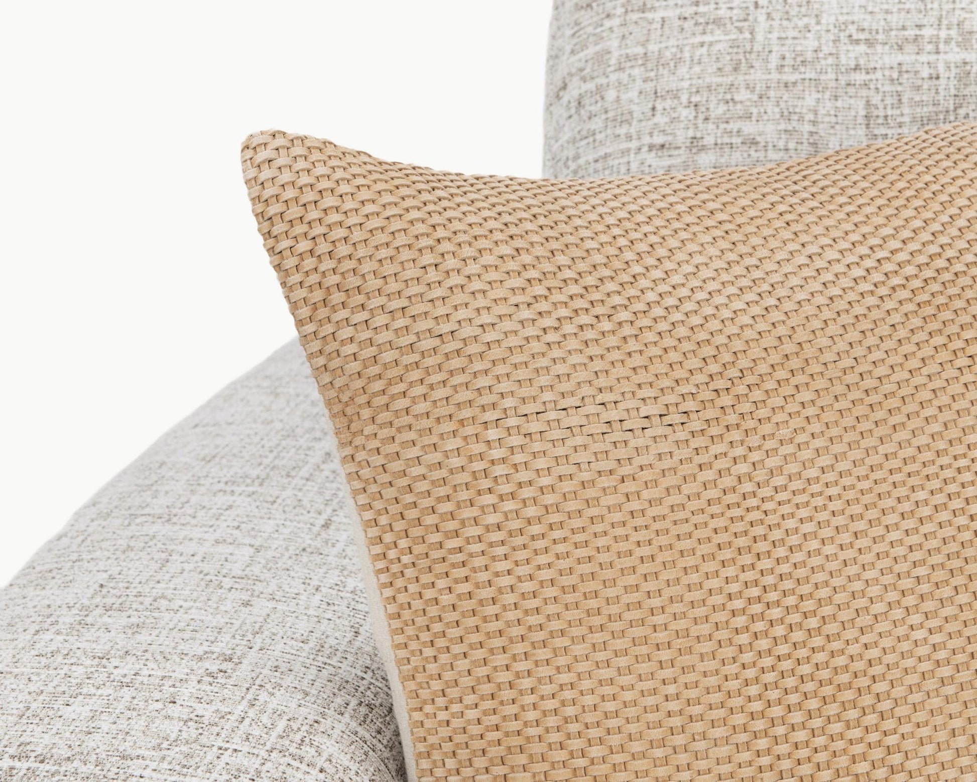 Tan 100% Genuine Suede Leather Solid SLD Bassinet 18x18 Collection