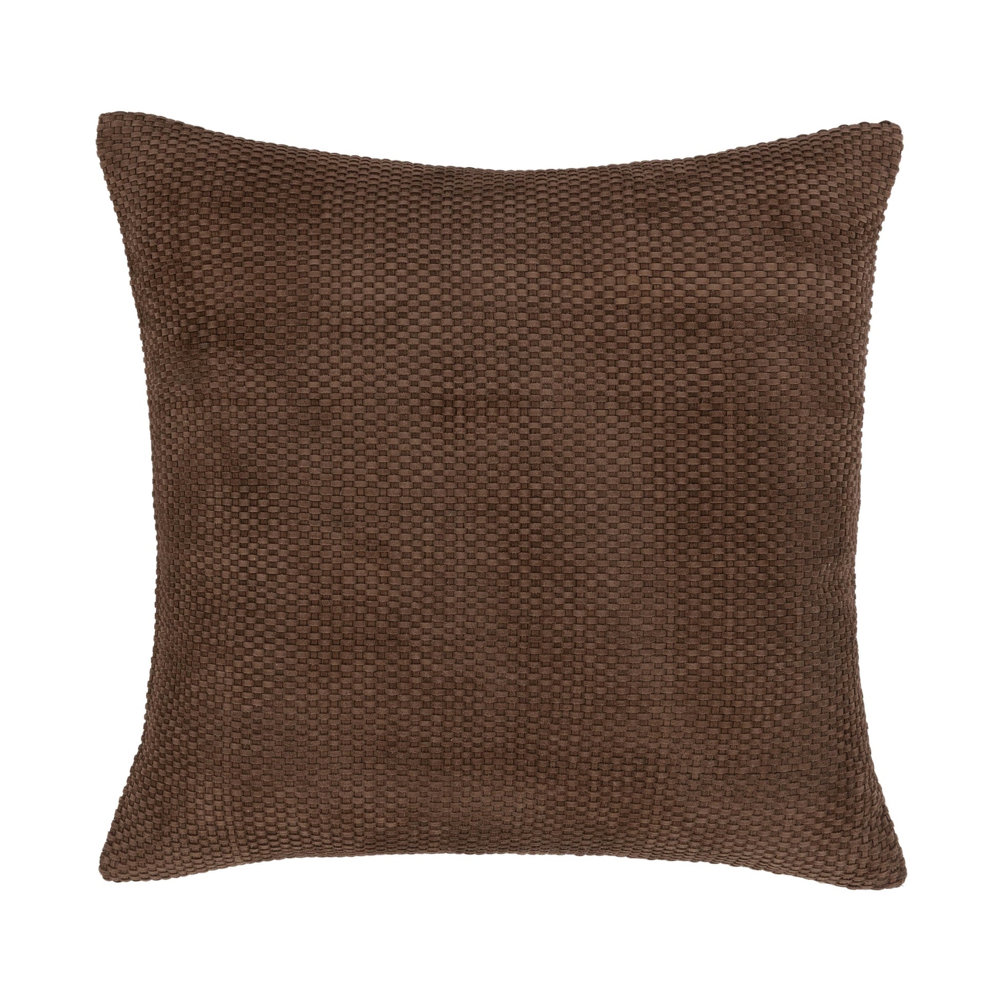 Coffee Brown 100% Genuine Suede Leather Solid SLD Bassinet 18x18 Collection