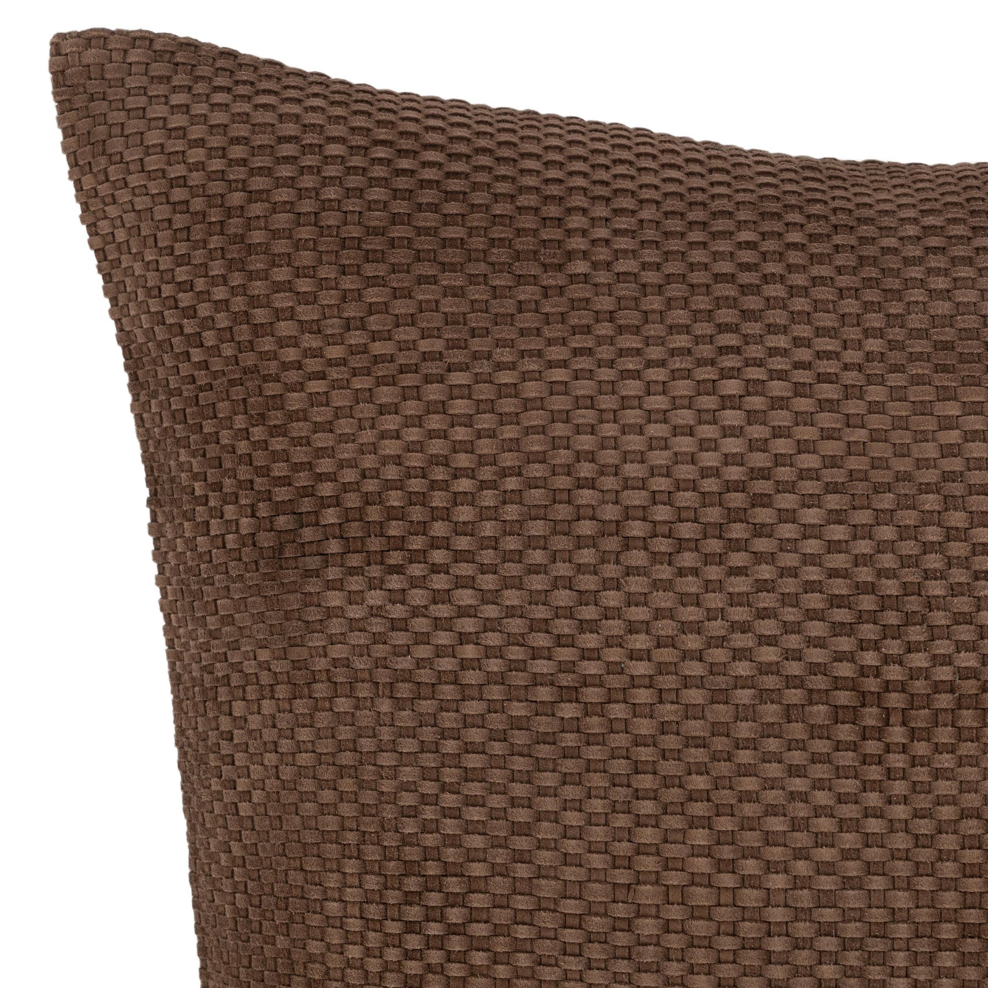 Coffee Brown 100% Genuine Suede Leather Solid SLD Bassinet 18x18 Collection