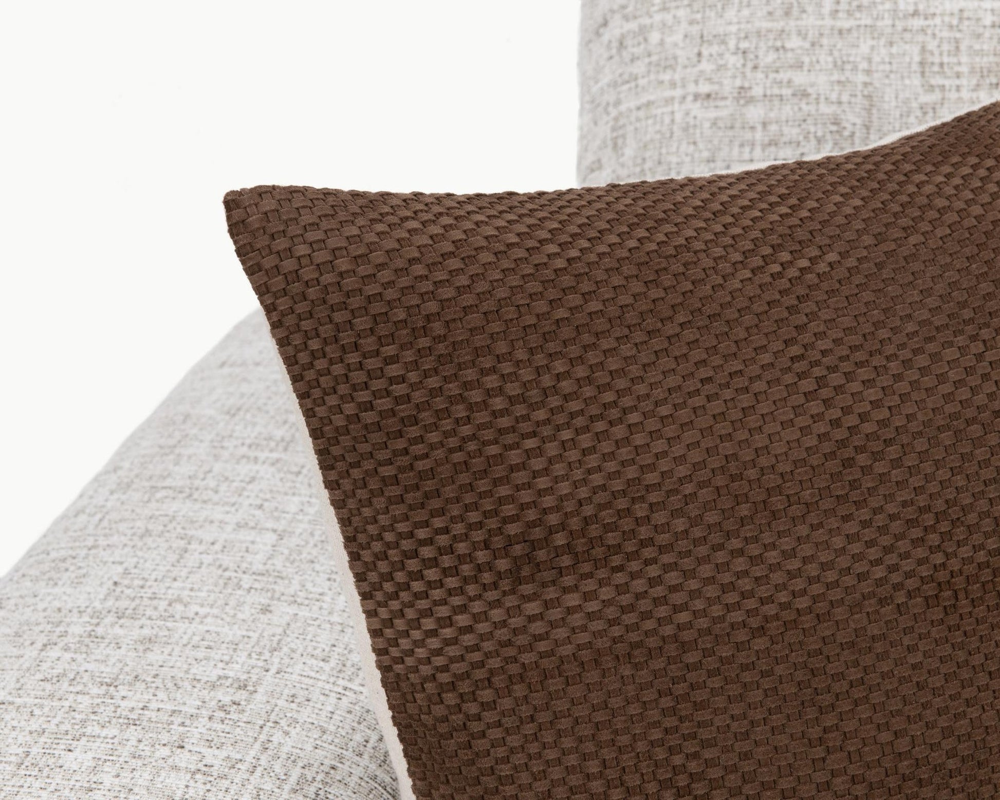 Coffee Brown 100% Genuine Suede Leather Solid SLD Bassinet 18x18 Collection