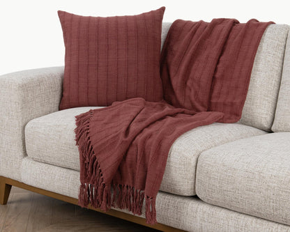 Cherrywood Red 50% Cotton Solid SLD Hunter 22x22 Collection