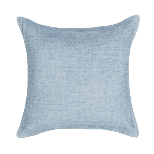 Chambray Blue 100% Belgian Flax Linen Solid SLD Solstice 22x22 Collection