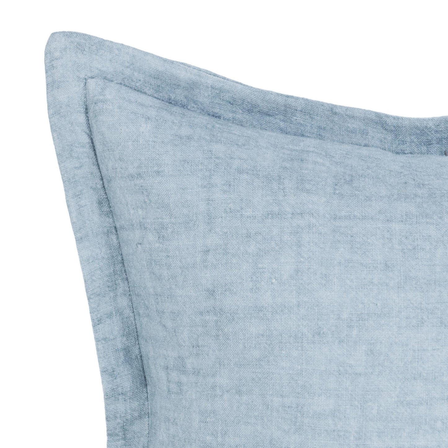 Chambray Blue 100% Belgian Flax Linen Solid SLD Solstice 22x22 Collection