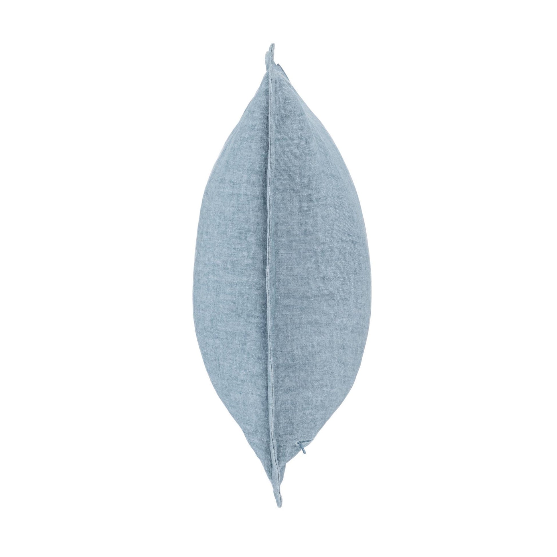 Chambray Blue 100% Belgian Flax Linen Solid SLD Solstice 22x22 Collection