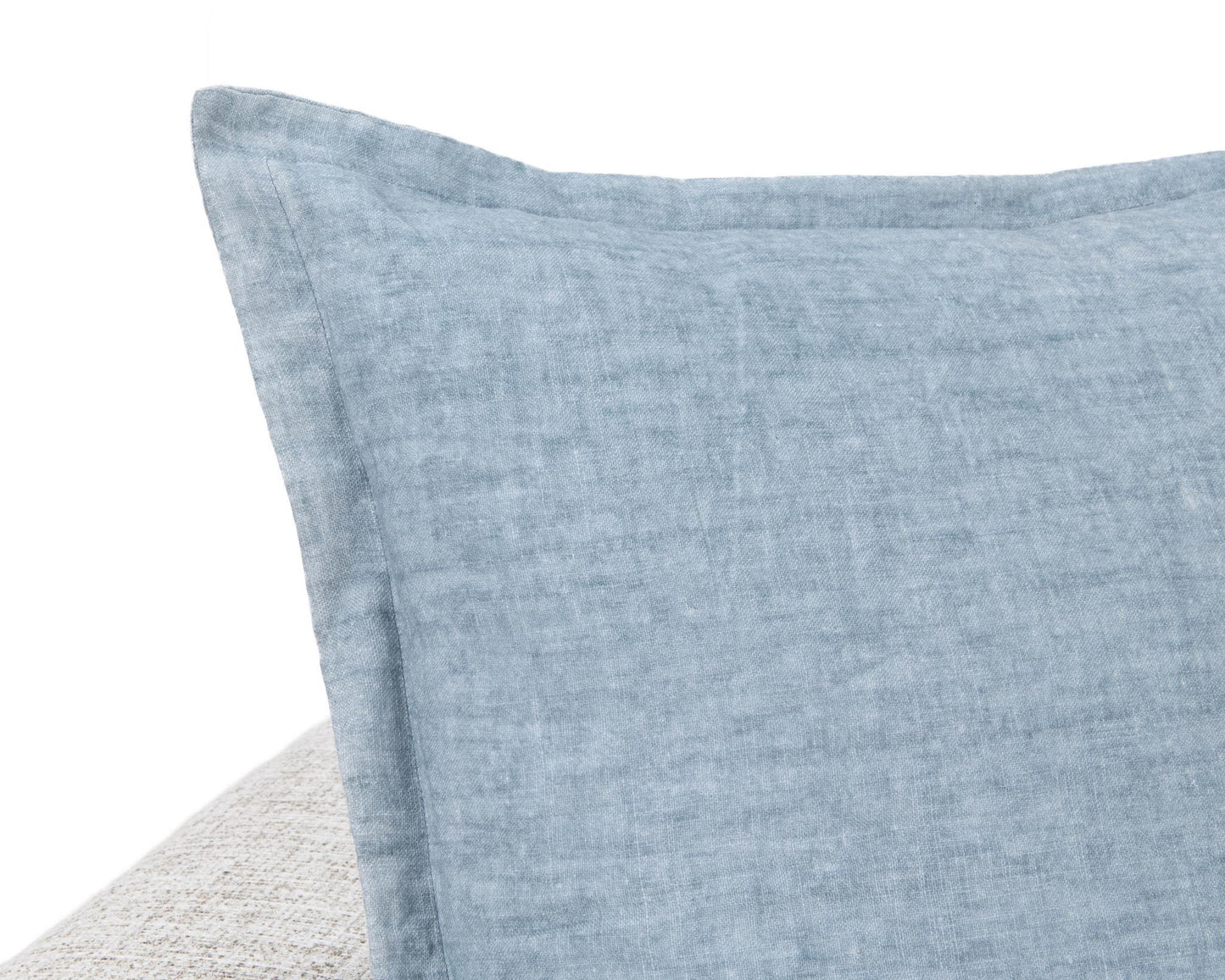 Chambray Blue 100% Belgian Flax Linen Solid SLD Solstice 22x22 Collection