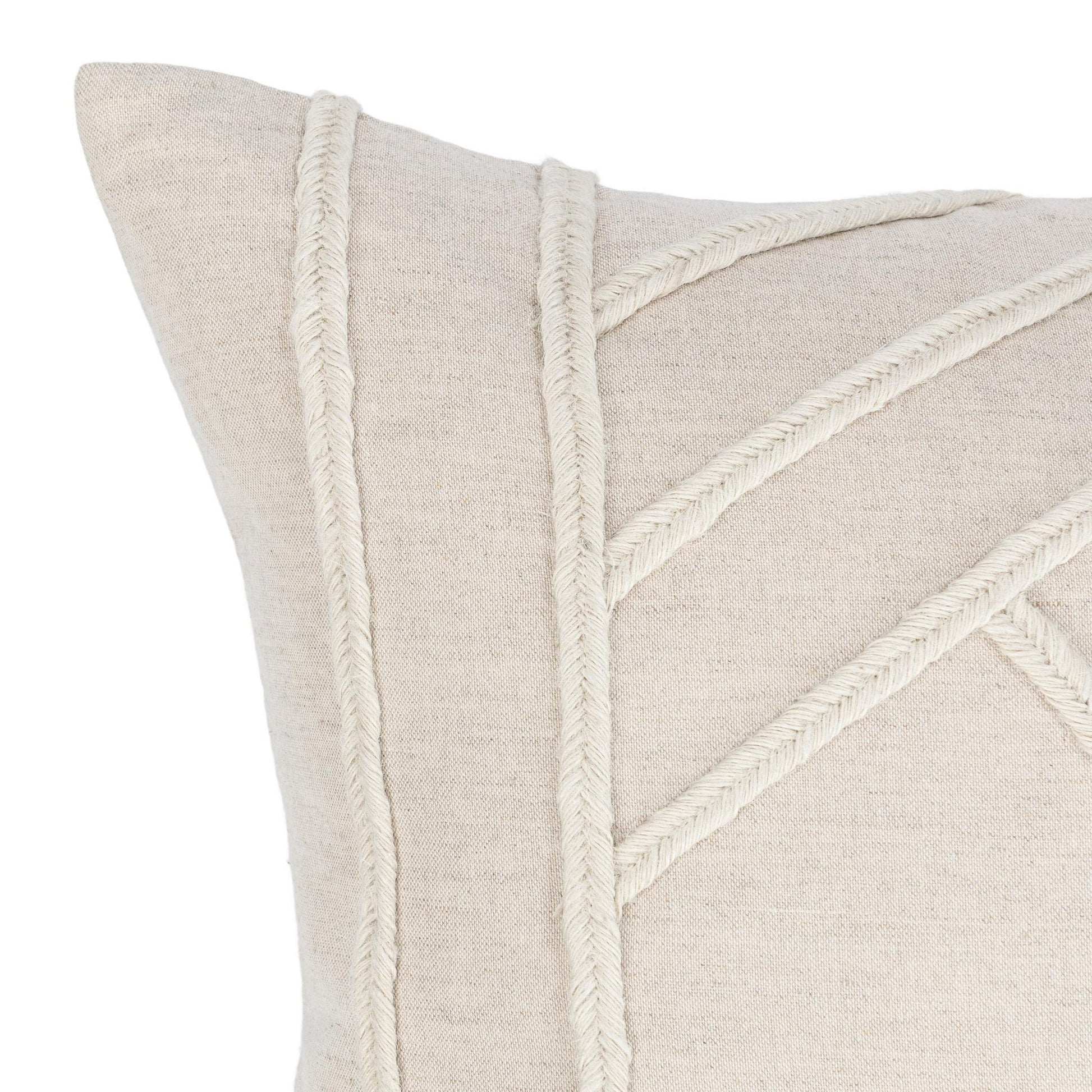 Natural 50% Linen/50% Cotton Pattern NV Langdon Multiple Sizes Collection