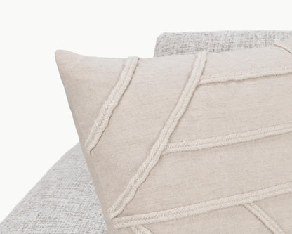 Natural 50% Linen/50% Cotton Pattern NV Langdon Multiple Sizes Collection